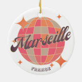 Marseille France Stadt Modeerscheinung Rosa Diskot Keramik Ornament (Hinten)