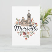 Marseille France Travel Feiertagskarte (Stehend Vorderseite)
