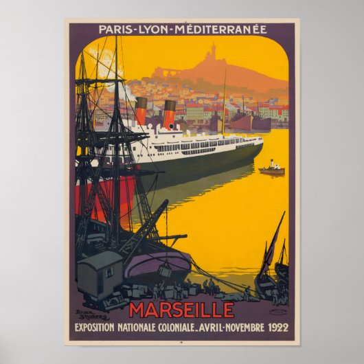 Marseille France Vintage Poster 1922 (Vorne)
