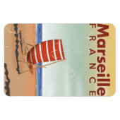 Marseille France Vintage Reiseplakat Magnet (Horizontal)