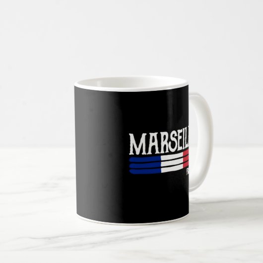 Marseille Frankreich Kaffeetasse (VorderseiteRechts)