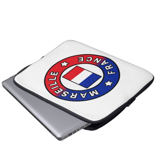 Marseille Frankreich Laptopschutzhülle (Vorne Knopf)