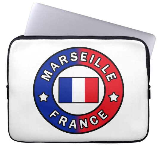 Marseille Frankreich Laptopschutzhülle (Vorderseite)