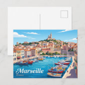 Marseille Frankreich Postkarte (Vorne/Hinten)