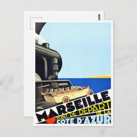 Marseille Frankreich Postkarte (Vorne/Hinten)