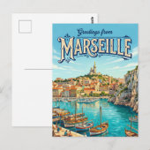Marseille Frankreich Postkarte (Vorne/Hinten)