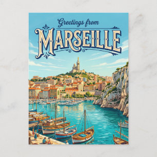 Marseille Frankreich Postkarte