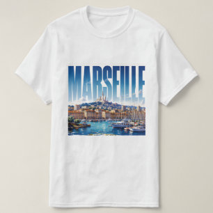Marseille Frankreich Reise Mittelmeerhafen Schönhe T-Shirt