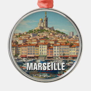 Marseille Frankreich Reise Ornament Aus Metall