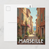 Marseille Frankreich Reise Postkarte (Vorne/Hinten)