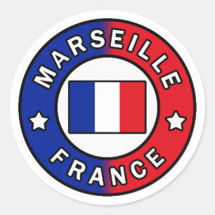 Marseille Frankreich Runder Aufkleber