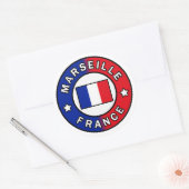 Marseille Frankreich Runder Aufkleber (Umschlag)