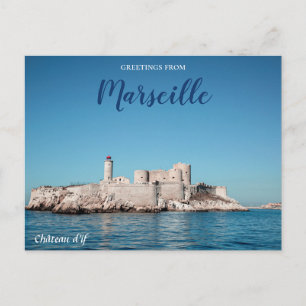 Marseille Frankreich Schloss Reise Postkarte