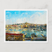 Marseille Frankreich Schönes Öl Paint Landschaft Postkarte (Vorderseite)