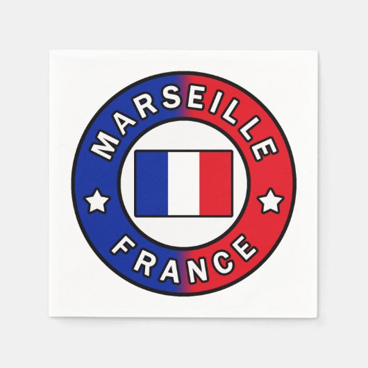 Marseille Frankreich Serviette (Vorderseite)