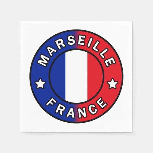 Marseille Frankreich Serviette (Vorderseite)
