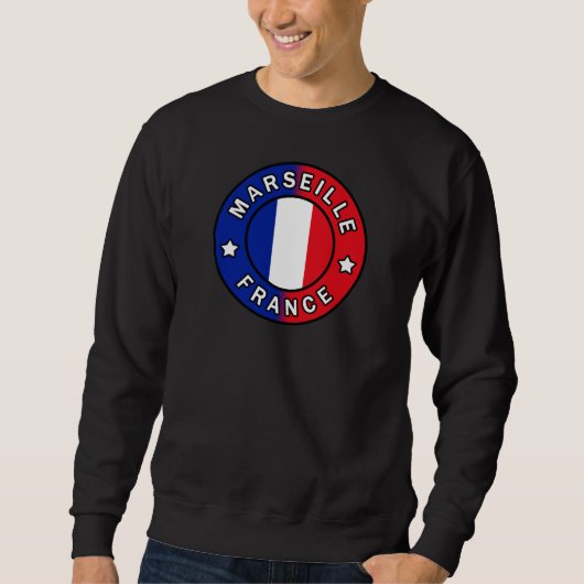 Marseille Frankreich Sweatshirt (Vorderseite)