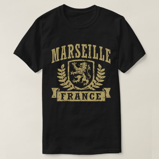 Marseille Frankreich T-Shirt (Design vorne)