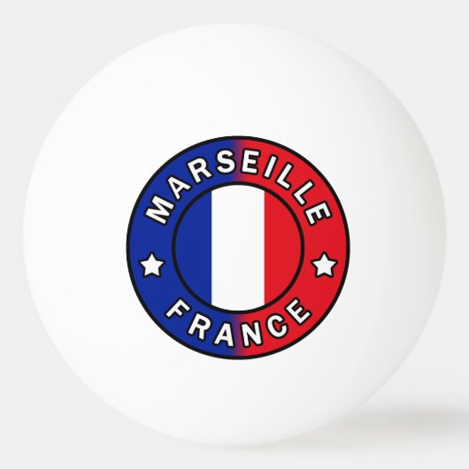 Marseille Frankreich Tischtennisball (Vorderseite)