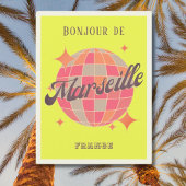 Marseille Frankreich - Urlaub Gelbe Diskothek Postkarte