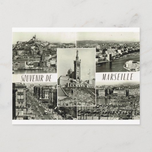Marseille, frühe Multiview Postkarte (Vorderseite)