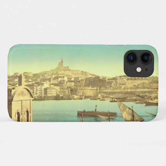 Marseille-Hafen I, Frankreich Case-Mate iPhone Hülle (Rückseite (Horizontal))