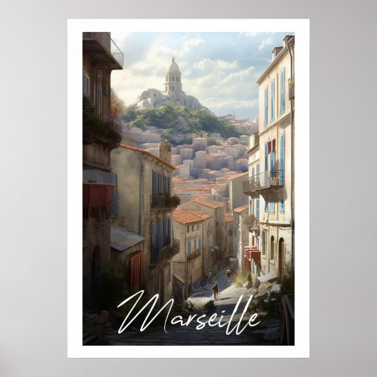 Marseille - Illustration Poster (Vorne)