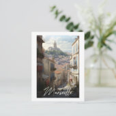Marseille - Illustration Postkarte (Stehend Vorderseite)