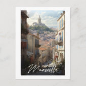 Marseille - Illustration Postkarte (Vorderseite)
