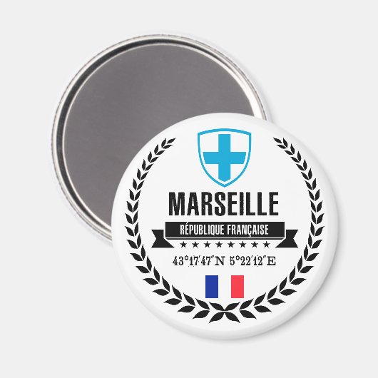 Marseille Magnet (Vorderseite/Rückseite)