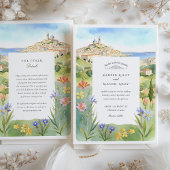 Marseille Mediterrane Hochzeit Einladung