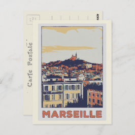 Marseille Notre-Dame-de-la-Garde Frankreich Postkarte