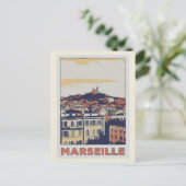 Marseille Notre-Dame-de-la-Garde Frankreich Postkarte (Stehend Vorderseite)