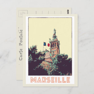 Marseille Notre-Dame-de-la-Garde Frankreich Postkarte