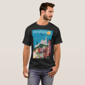 Marseille Notre Dame De La Garde Poster T-Shirt (Vorne ganz)