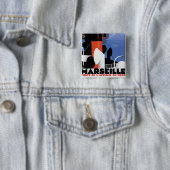 Marseille-Plakat Button (Beispiel)