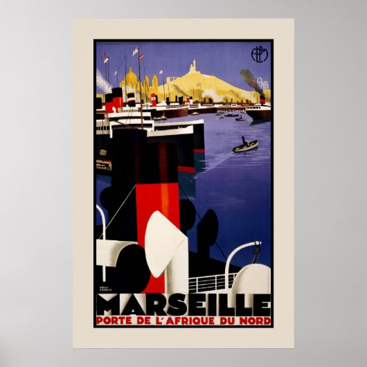 Marseille Porte Afrique Du Nord Poster (Vorne)