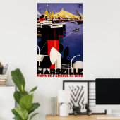 Marseille, porte de l'Afrique du nord Poster (Heimbüro)