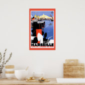 Marseille Porte De L'Afrique Poster (Küche)