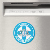 Marseille Round Emblem Magnet (In Situ (Geschirrspüler))