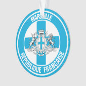 Marseille Round Emblem Ornament (Vorderseite)