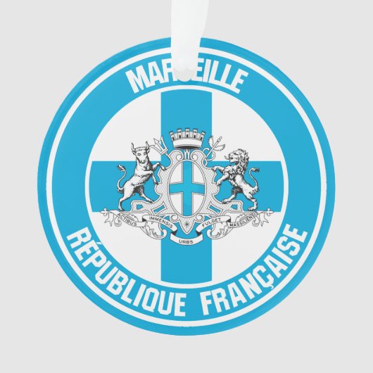 Marseille Round Emblem Ornament (Vorderseite)