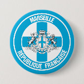 Marseille-RundEmblem Button (Vorderseite)