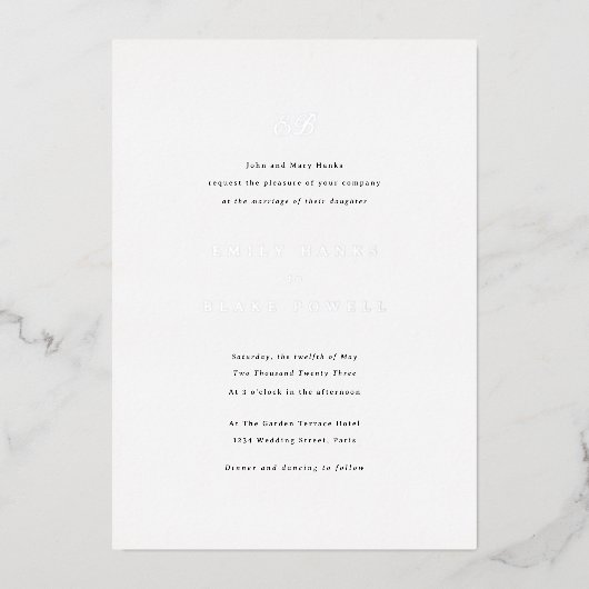 Marseille Wedding Einladung (Vorderseite)