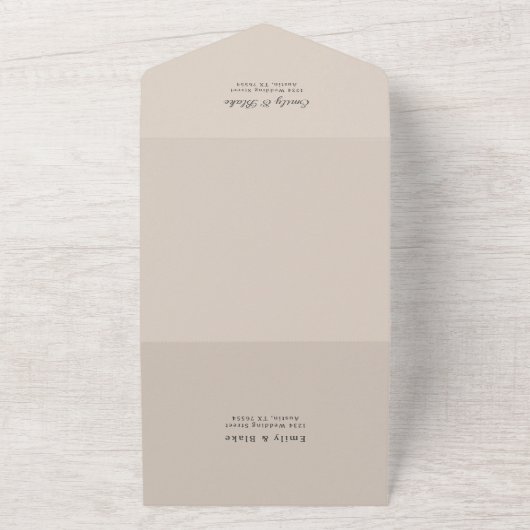 Marseille Wedding Einladung (Außenbereich)