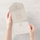 Marseille Wedding Einladung (Abreißen)