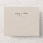 Marseille Wedding Einladung (Rückseite)