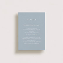 Marseille Wedding Enclosure Card