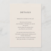 Marseille Wedding Enclosure Card Begleitkarte (Vorderseite)