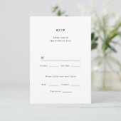 Marseille Wedding RSVP Card Karte (Stehend Vorderseite)